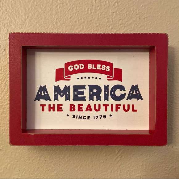 Patriotic Tier Tray Set Of 3, Let Freedom Ring & Proud To Be An American Signs - Picture 15 of 16